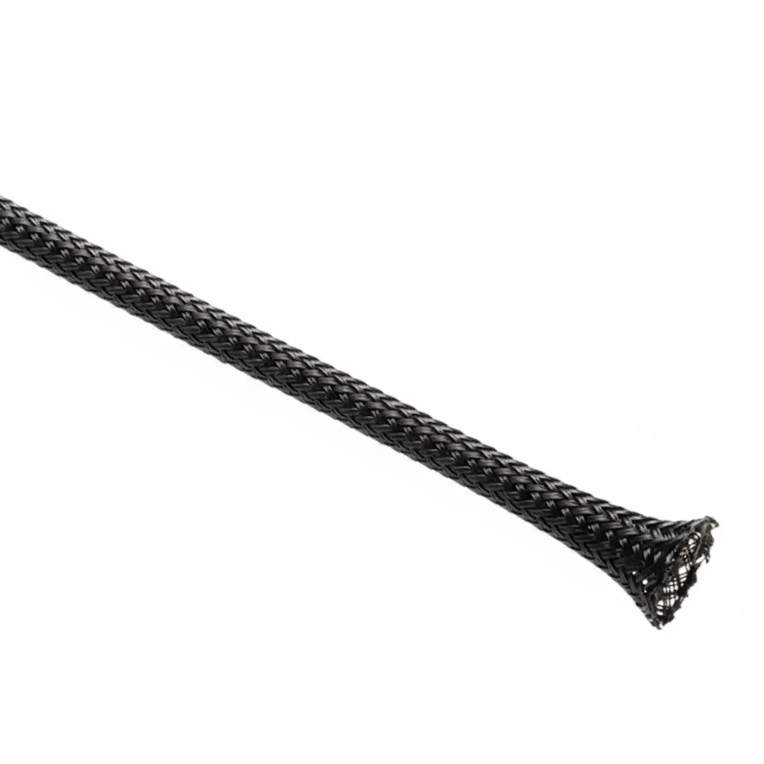 1 1/2” Black Techflex Clean Cut Fray Resistant Expandable Braided Sleeving 50ft - Image 2
