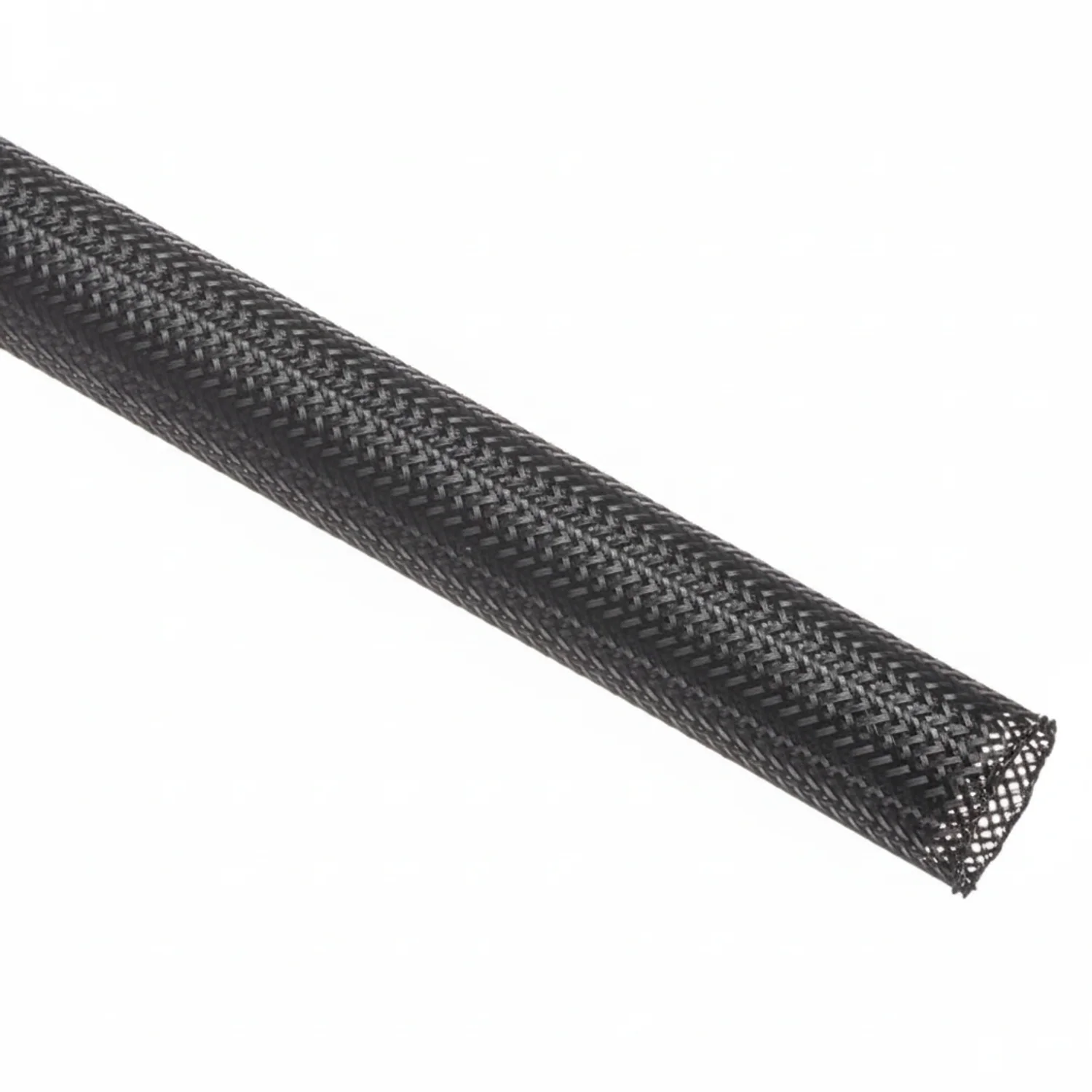 1 1/2” Black Techflex Clean Cut Fray Resistant Expandable Braided Sleeving 50ft - Image 3