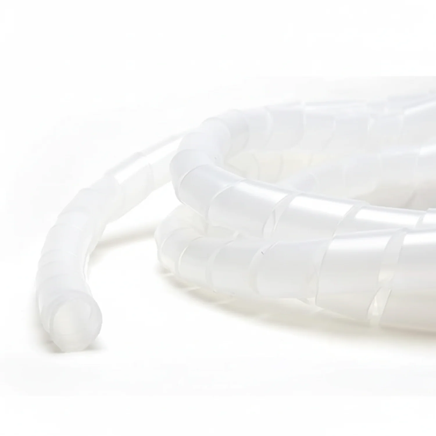 1 1/2" Diameter Polyethylene Natural Spiral Wrap 100ft/Spool