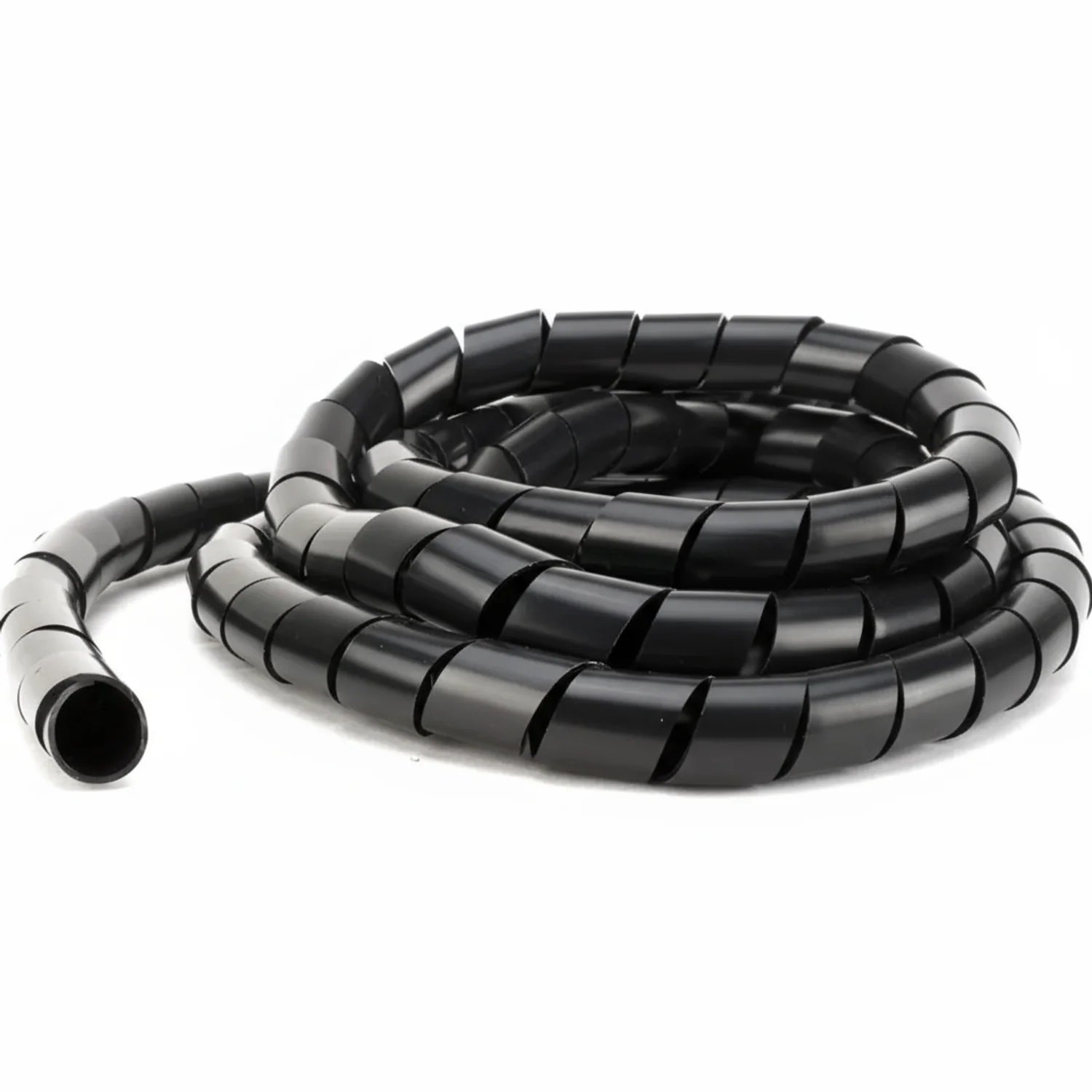 1 1/4" Diameter Polyethylene UV Black Spiral Wrap 50ft/Spool