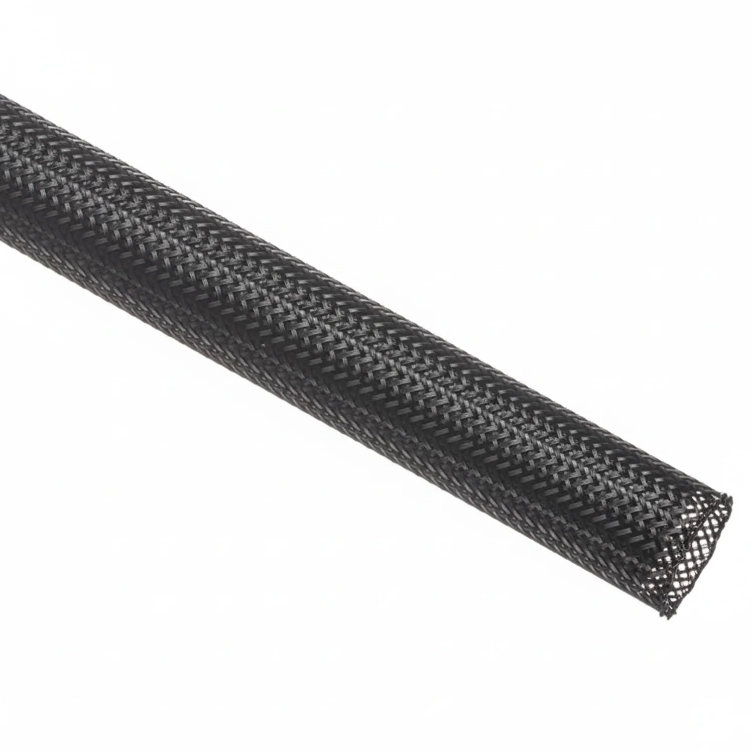 1/2” Black Techflex Clean Cut Fray Resistant Expandable Braided Sleeving 100ft - Image 3