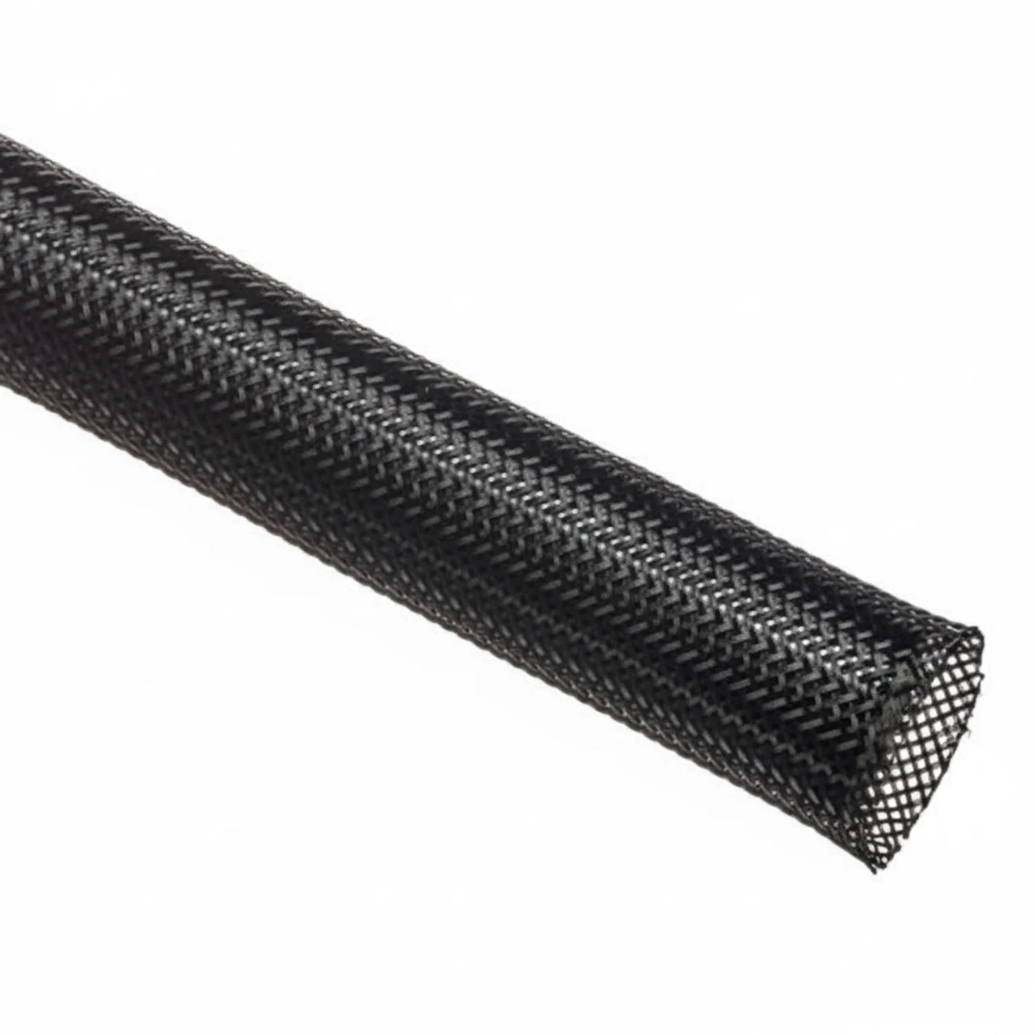1/2” Black Techflex Flexo PET Expandable Braided Sleeving 100ft - Image 2