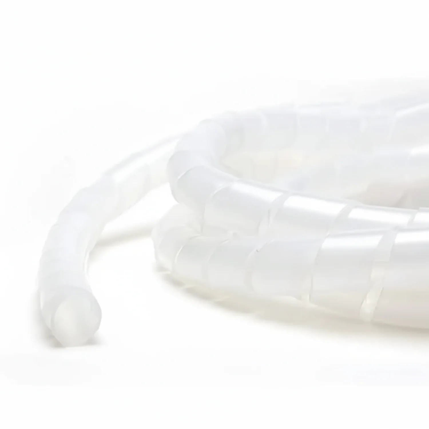 1/2" Diameter Polyethylene Natural Spiral Wrap 100ft/Spool