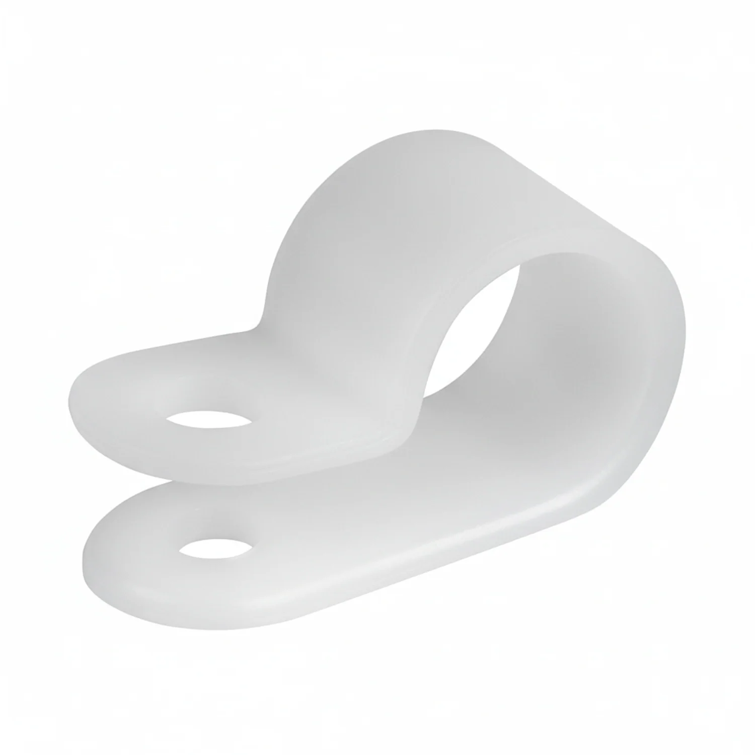 1/2" Natural Light Duty Cable Clamp 3/8" wide, 100/bag, CC3-1/2-9C