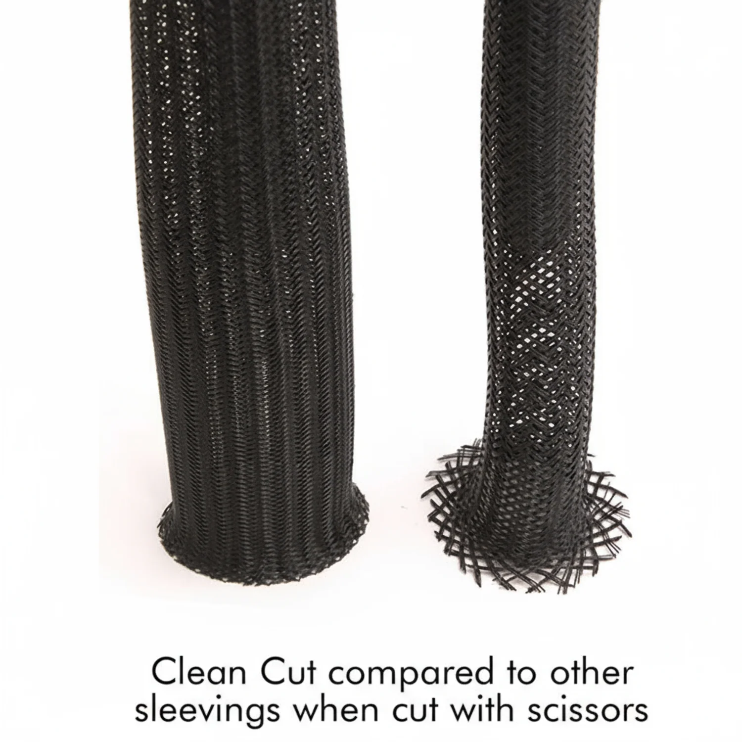 1 3/4” Black Techflex Clean Cut Fray Resistant Expandable Braided Sleeving 50ft - Image 4