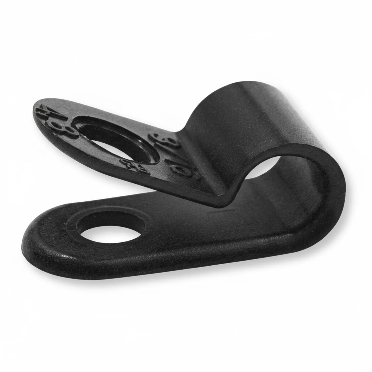 1/4" Black Heavy Duty Cable Clamp 1/2" wide, 1000/bag, CC5-1/4-0M - Image 2