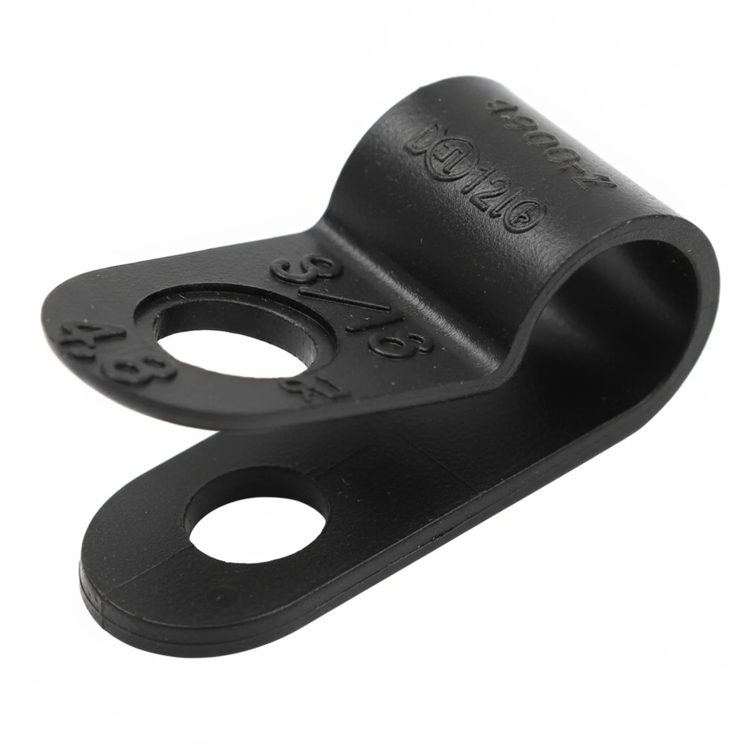 1/4" Black Light Duty Cable Clamp 3/8" wide, 100/bag, CC3-1/4-0C