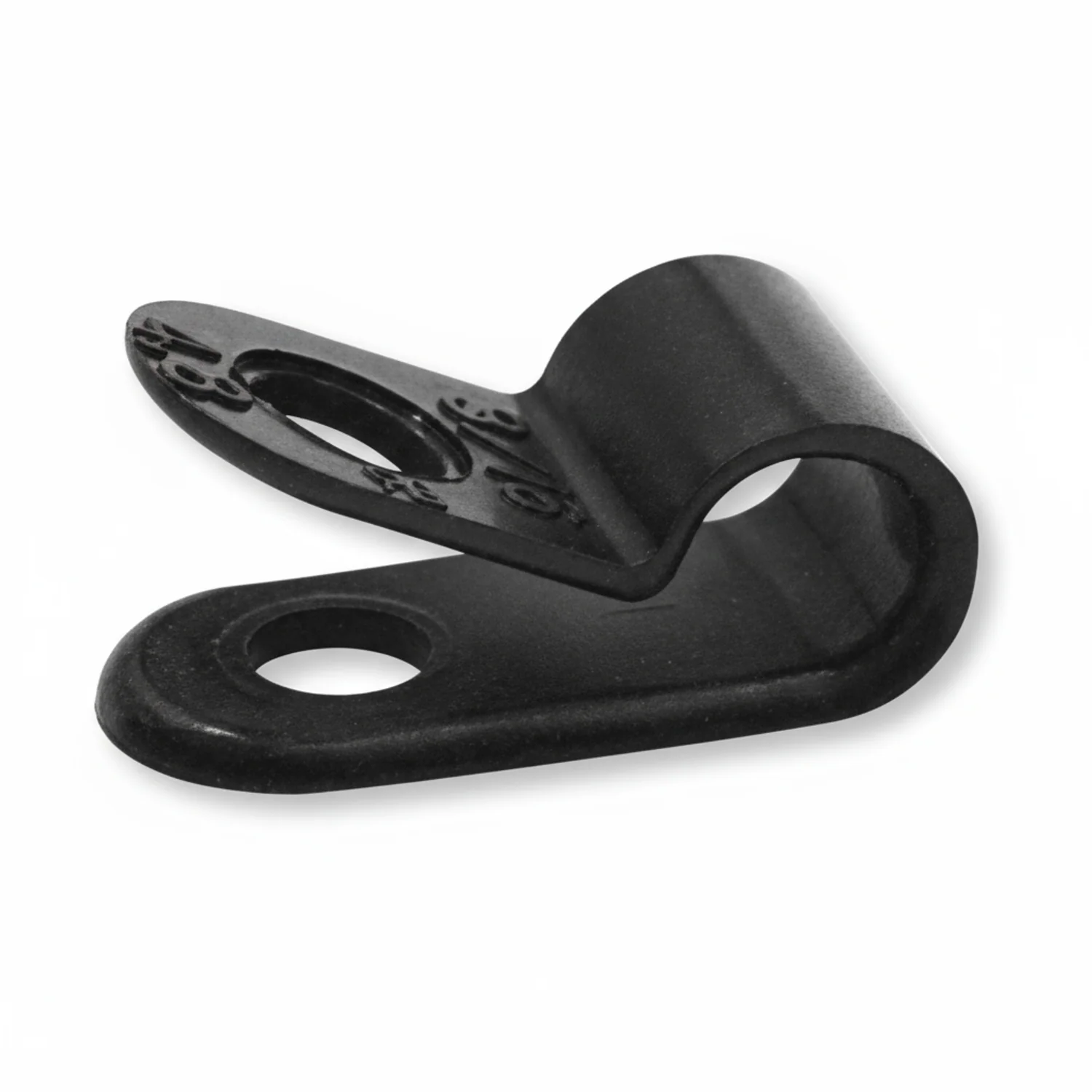 1/4" Black Light Duty Cable Clamp 3/8" wide, 1000/bag, CC3-1/4-0M - Image 2