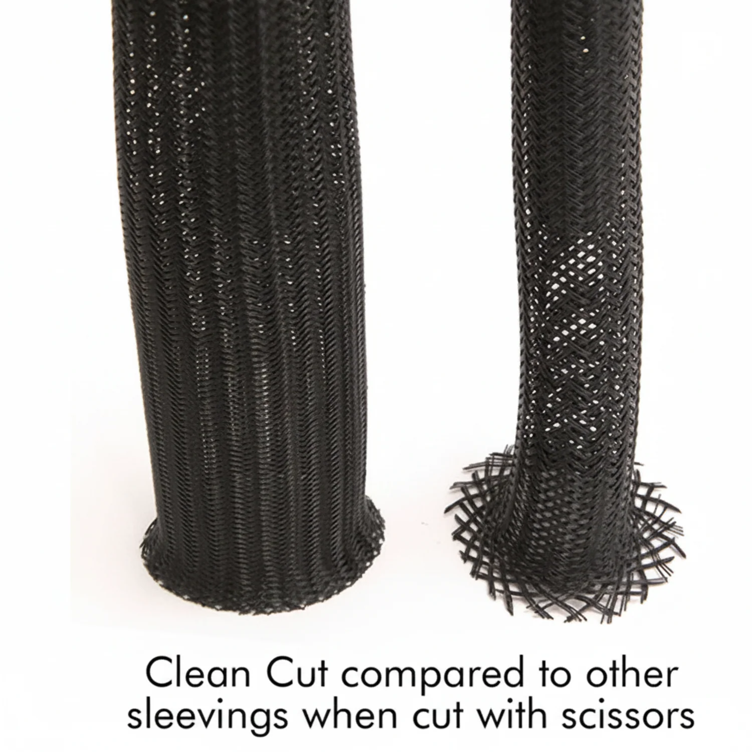 1/4” Black Techflex Clean Cut Fray Resistant Expandable Braided Sleeving 100ft - Image 4