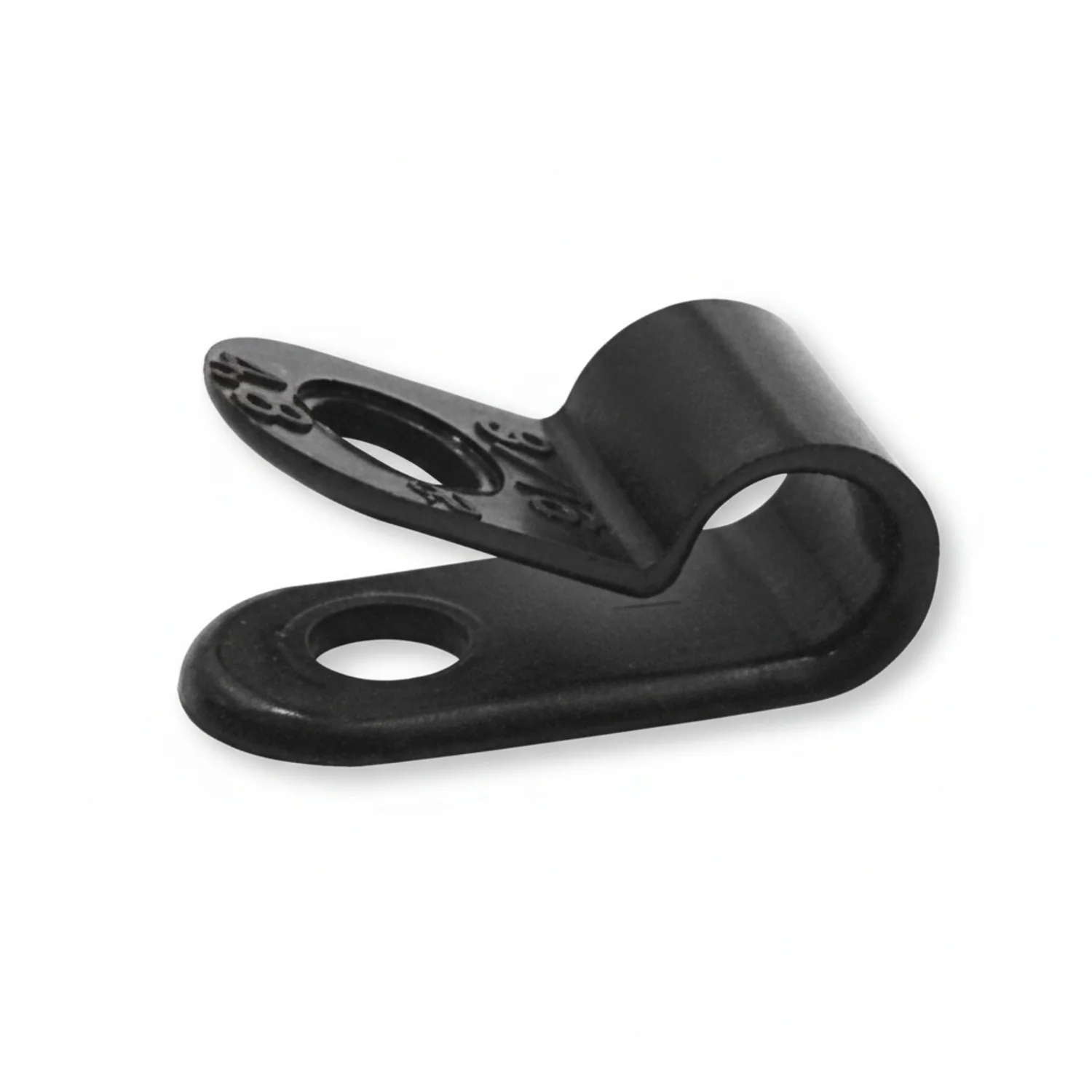 1/8" Black Light Duty Cable Clamp 3/8" wide, 1000/bag, CC3-1/8-0M - Image 2