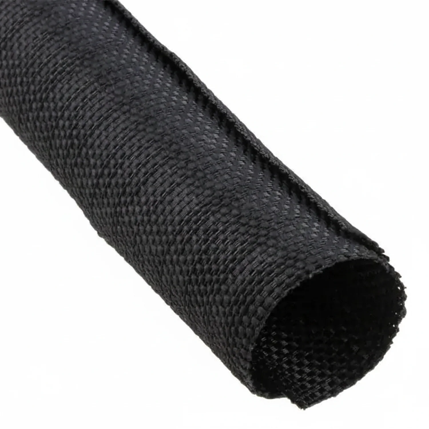 1/8” Black Techflex F6 Woven Wrap Woven Braided Sleeving 300ft