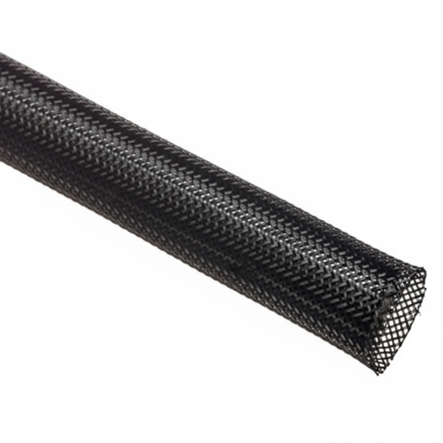 1/8" Black Techflex Flexo PET Expandable Braided Sleeving 225ft - Image 2