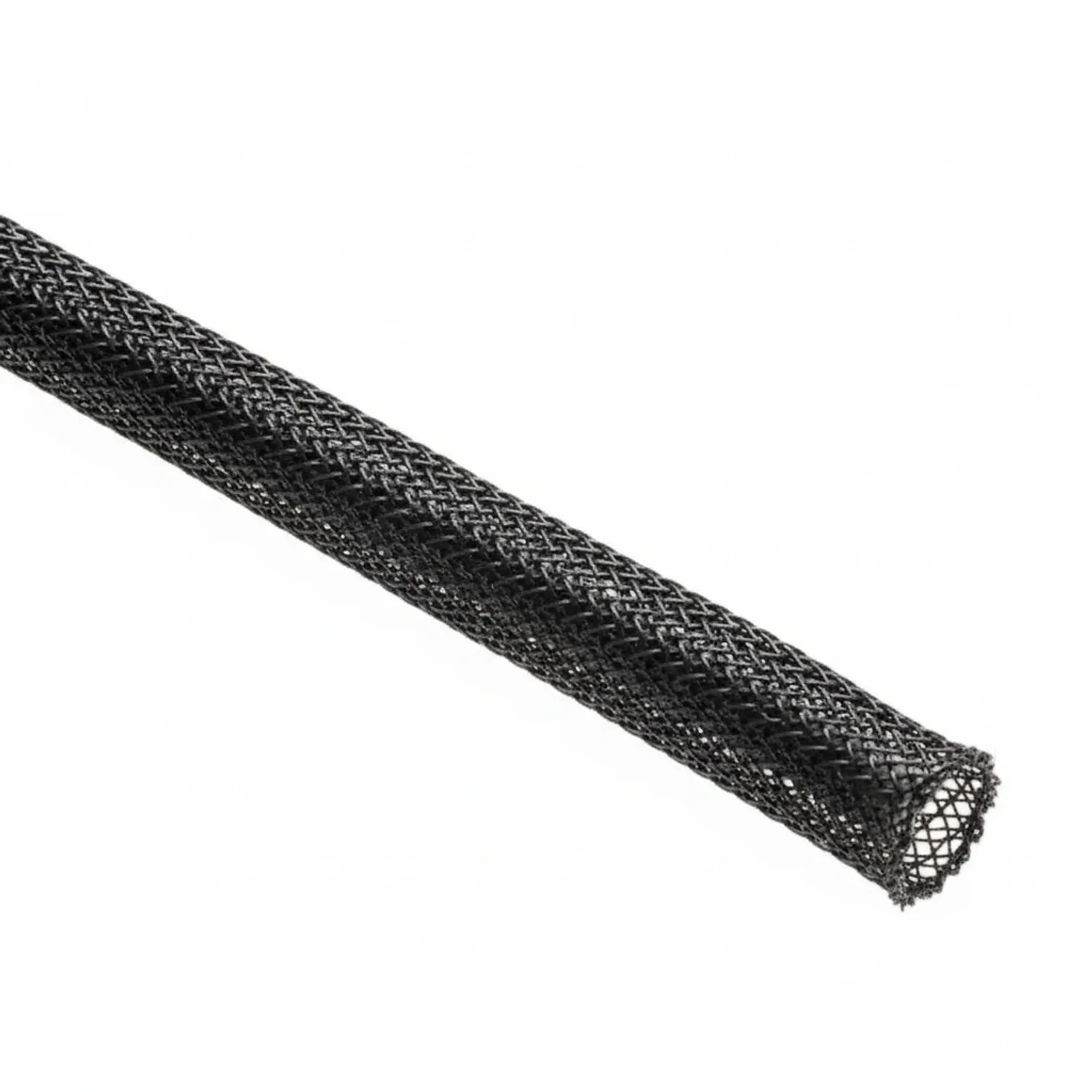 1” Black Techflex Flexo PET Expandable Braided Sleeving 65ft - Image 4