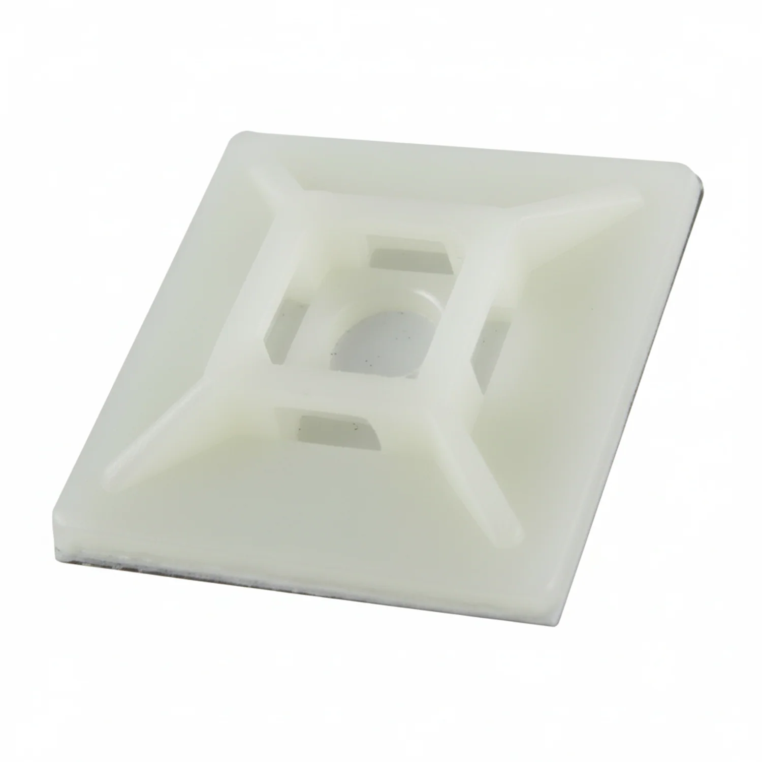 1" Natural Adhesive Cable Tie Mounts 100/bag Part #CM100-9C - Image 3