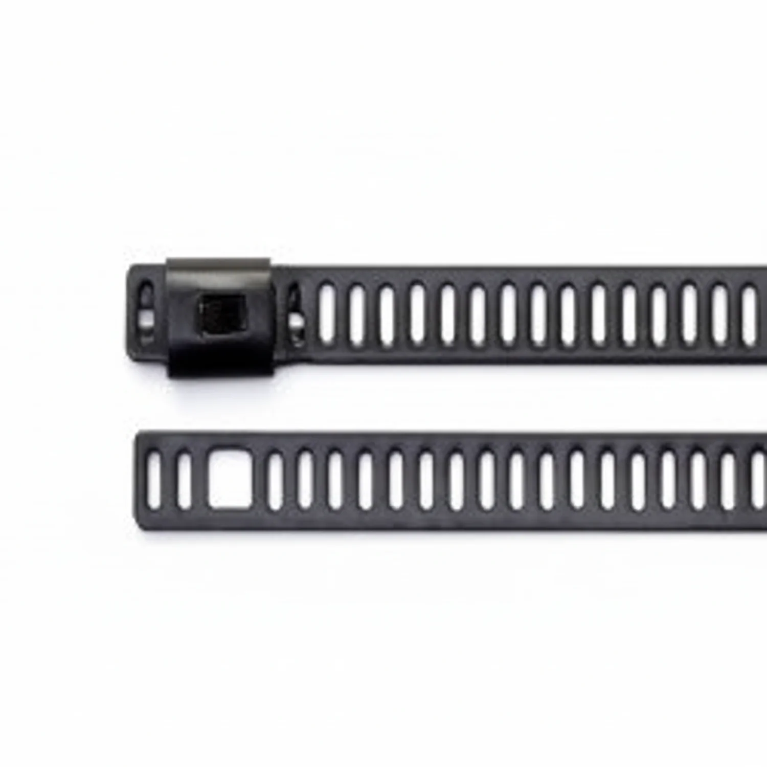 10" 150lb Black Polyester Coated 316 Stainless Steel Ladder Cable Ties / Zip Ties 100/bag Part #SSPC10-LD-Ladder-C