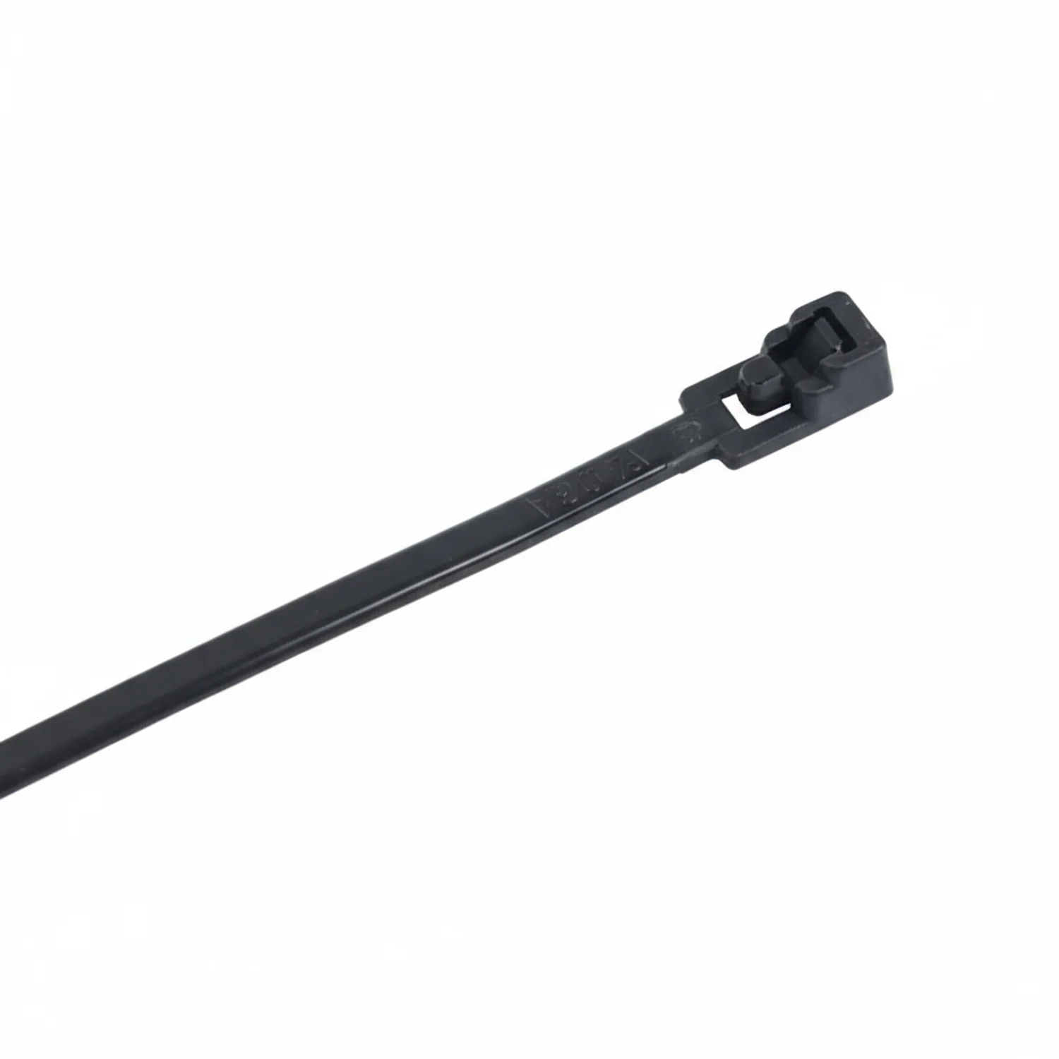 10" 50lb Black Trigger Releasable Cable Ties / Zip Ties 100/bag Part #RT10-50-0M-.30 - Image 2