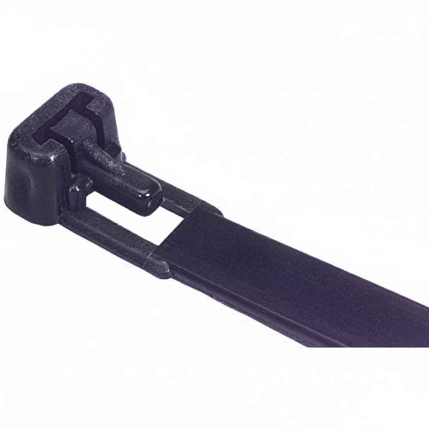 10" 50lb Black Trigger Releasable Cable Ties / Zip Ties 100/bag Part #RT10-50-0M-.30 - Image 3