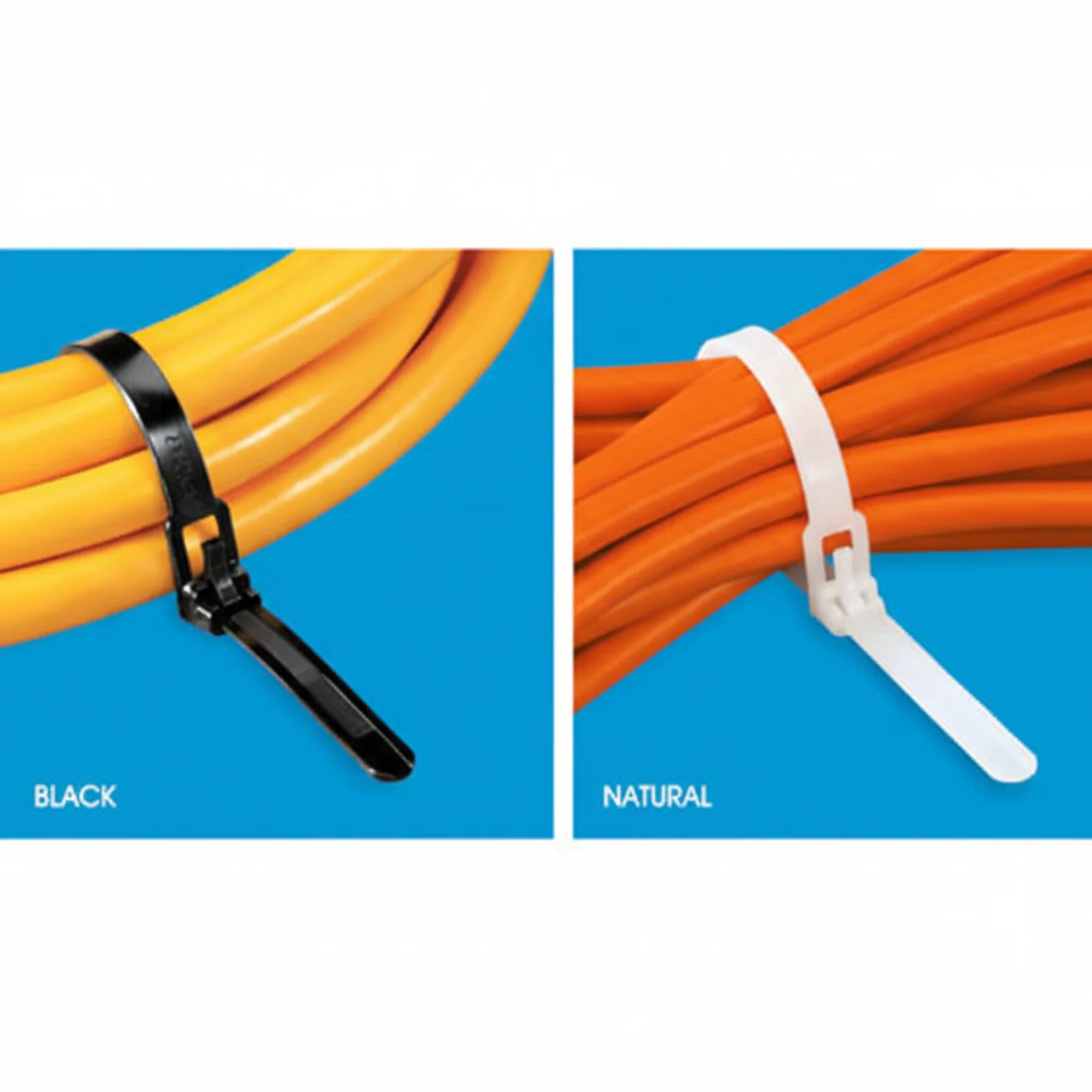 10" 50lb Black Trigger Releasable Cable Ties / Zip Ties 100/bag Part #RT10-50-0M-.30 - Image 5