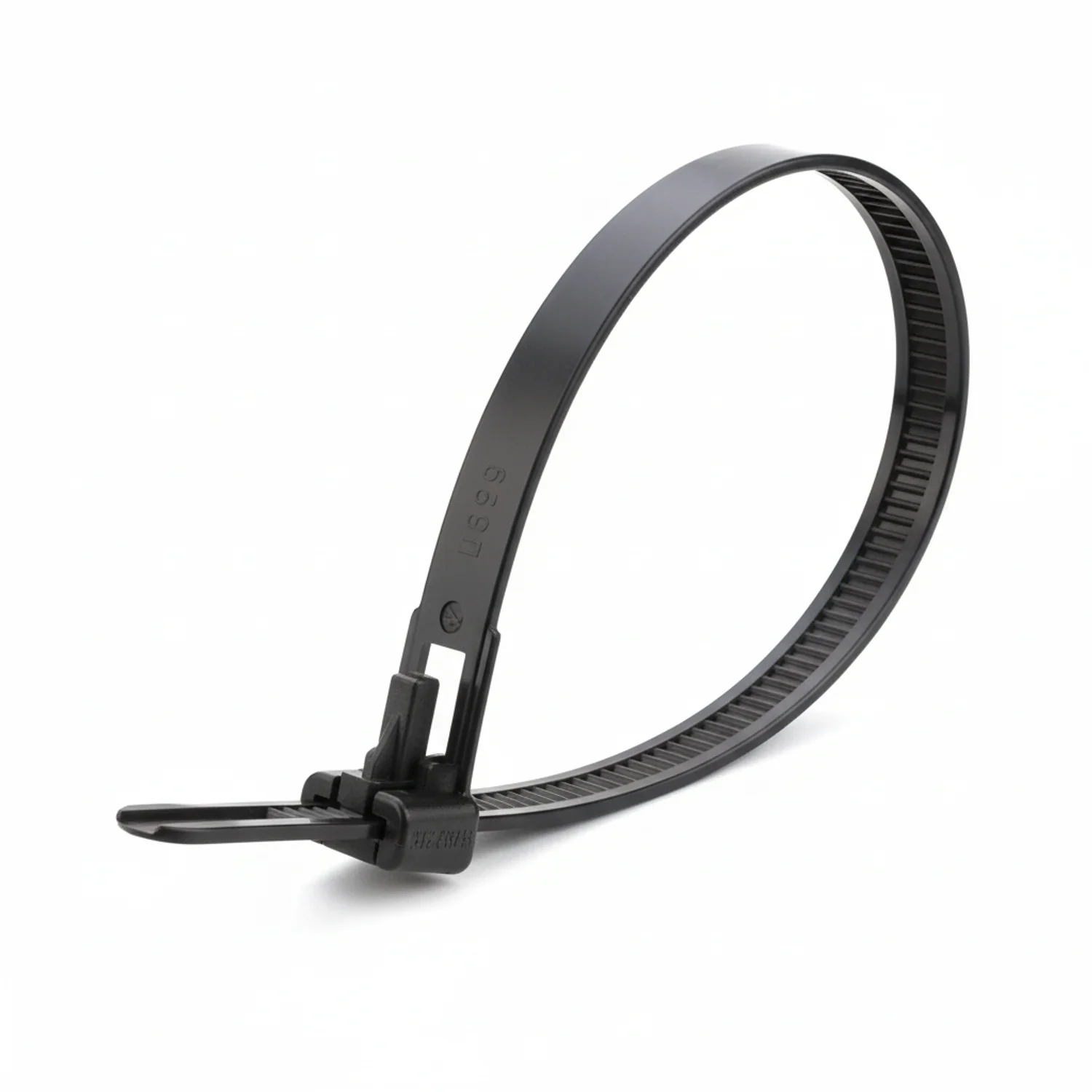 10" 50lb Black Trigger Releasable Cable Ties / Zip Ties 100/bag Part #RT10-50-0M-.30 - Image 6