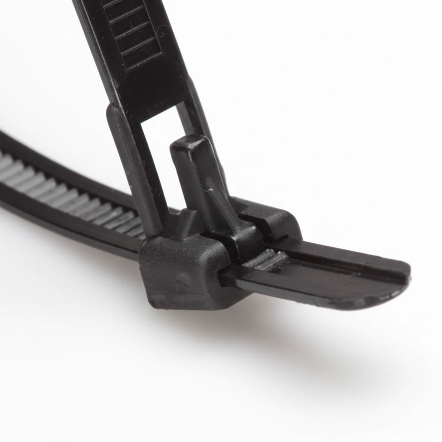 10" 50lb Black Trigger Releasable Cable Ties / Zip Ties 100/bag Part #RT10-50-0M-.30 - Image 8