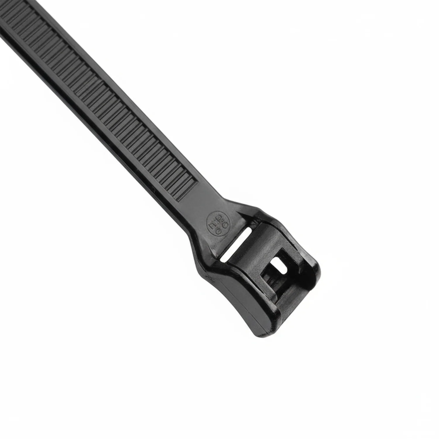 11" 50lb Black Low Profile/In-Line Cable Ties / Zip Ties 100/bag Part #LP11-50-0C - Image 5