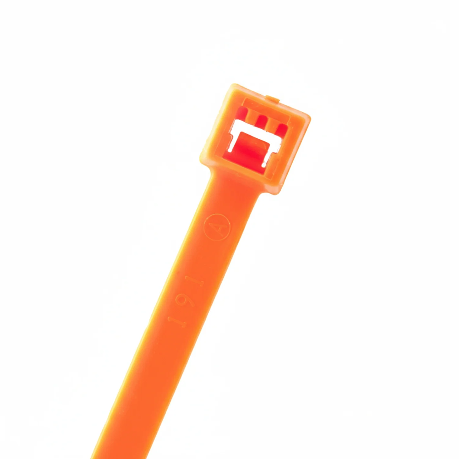 11" 50lb Fluorescent Orange Cable Ties / Zip Ties 100/bag Part # C11-50-Flo Orange - Image 3