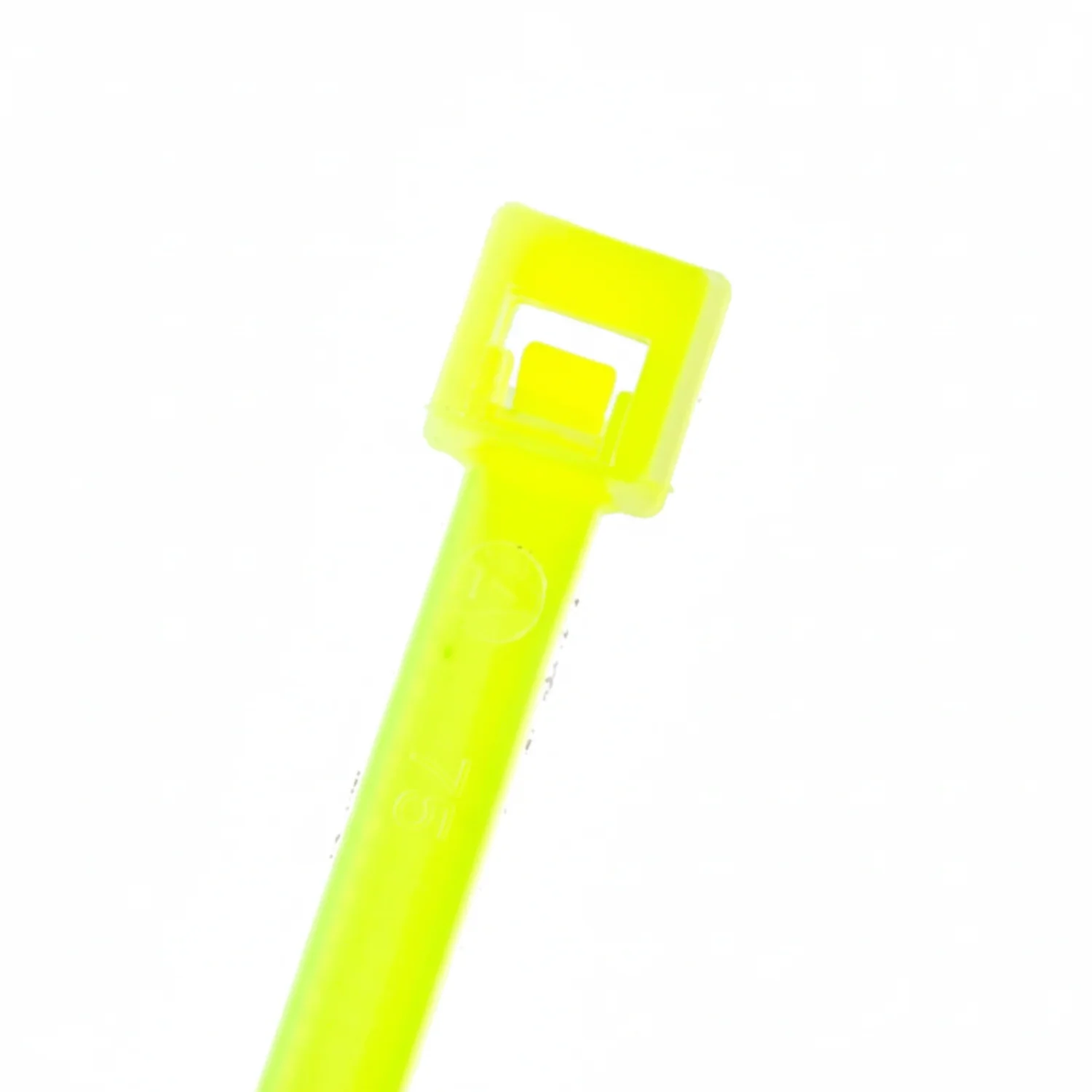 11" 50lb Fluorescent Yellow Cable Ties / Zip Ties 100/bag Part # C11-50-Flo Yellow - Image 3