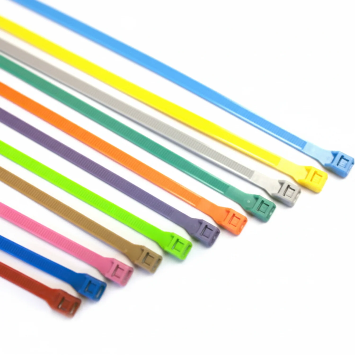 11" 50lb Natural Low Profile/In-Line Cable Ties / Zip Ties 100/bag Part #LP11-50-9C - Image 2
