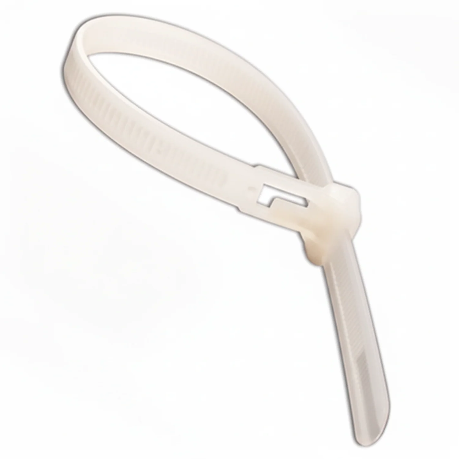 11" 50lb Natural Trigger Releasable Cable Ties / Zip Ties 100/bag Part #RT11-50-9C-.30 - Image 5