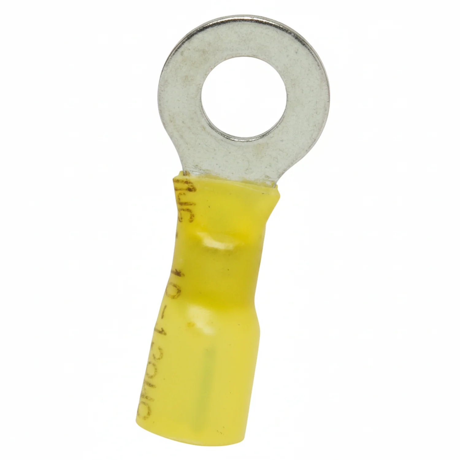 12-10 AWG Heat Shrink - Crimp & Seal 1/4" Stud Ring Terminal 100/Bag