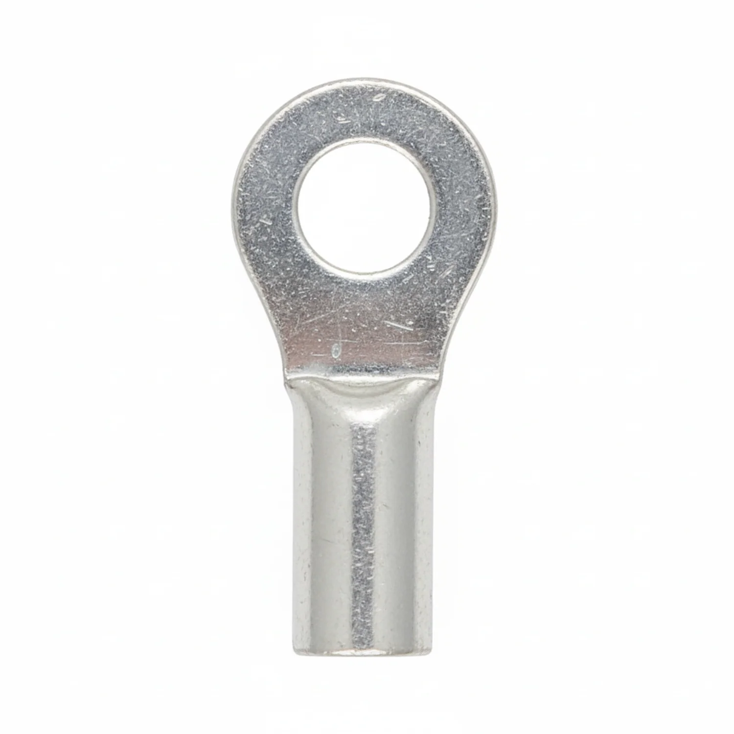 12-10 AWG Non-Insulated #10 Stud Ring Terminal - Butted Seam 100/Bag