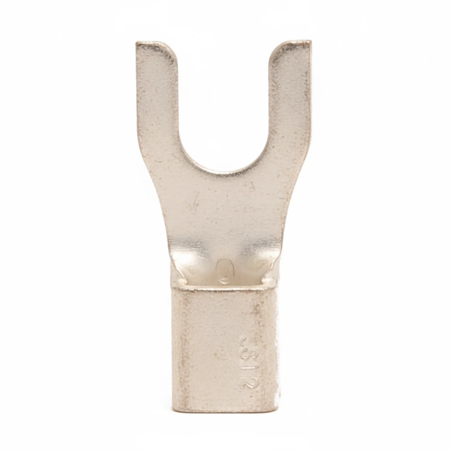 12-10 AWG Non-Insulated #8 Spade Terminal - Butted Seam 100/Bag