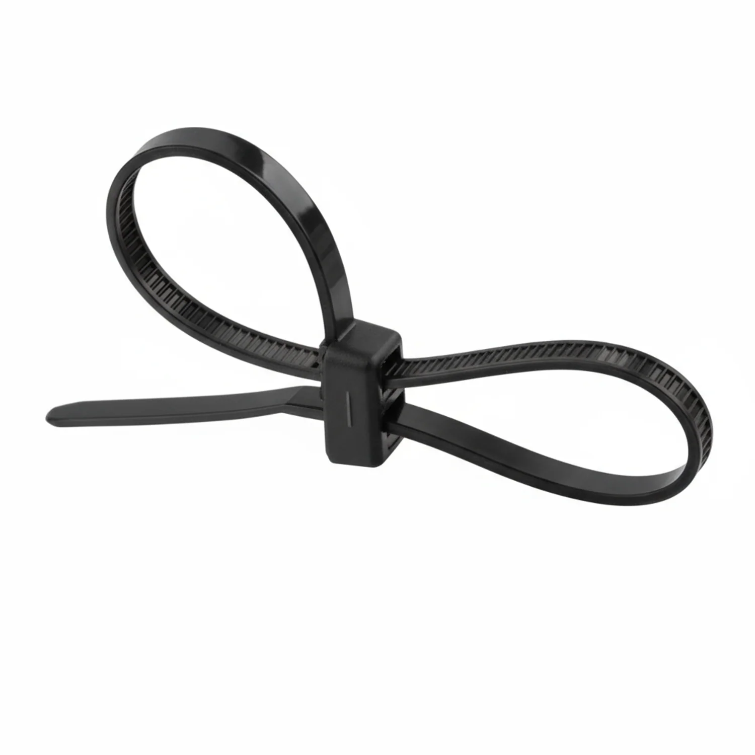 12" 50lb Black Double Loop Cable Ties / Zip Ties 100/bag Part #DL12-50-0C - Image 6