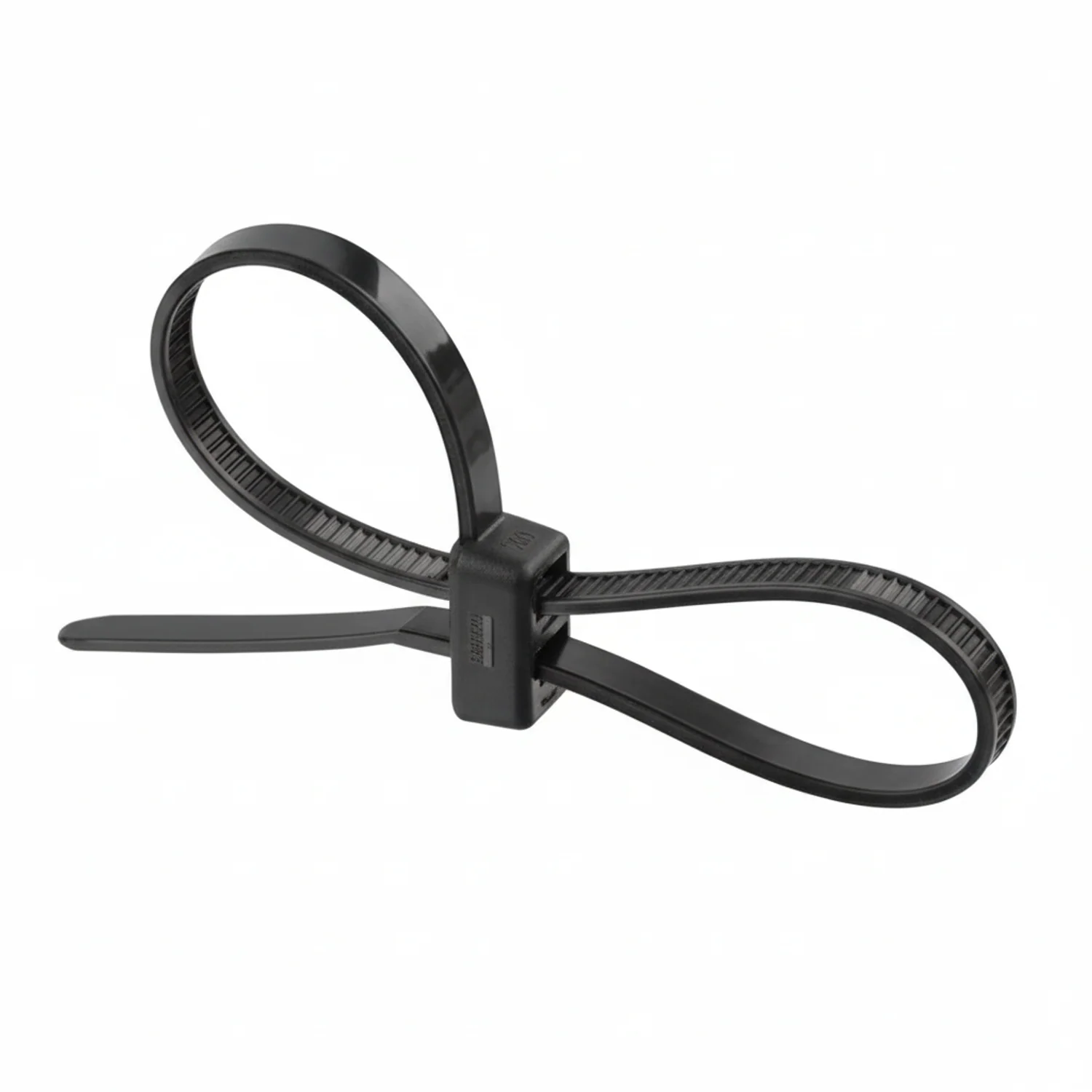 12" 50lb Black Double Loop Cable Ties / Zip Ties 500/bag Part #DL12-50-0D - Image 5