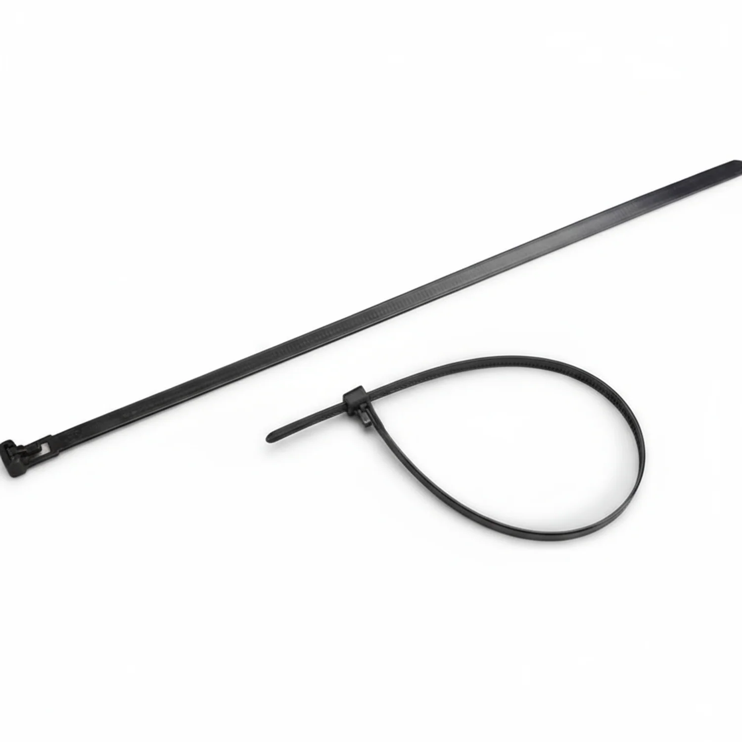 12" 50lb BlackUV Releasable Cable Tie 25/bag