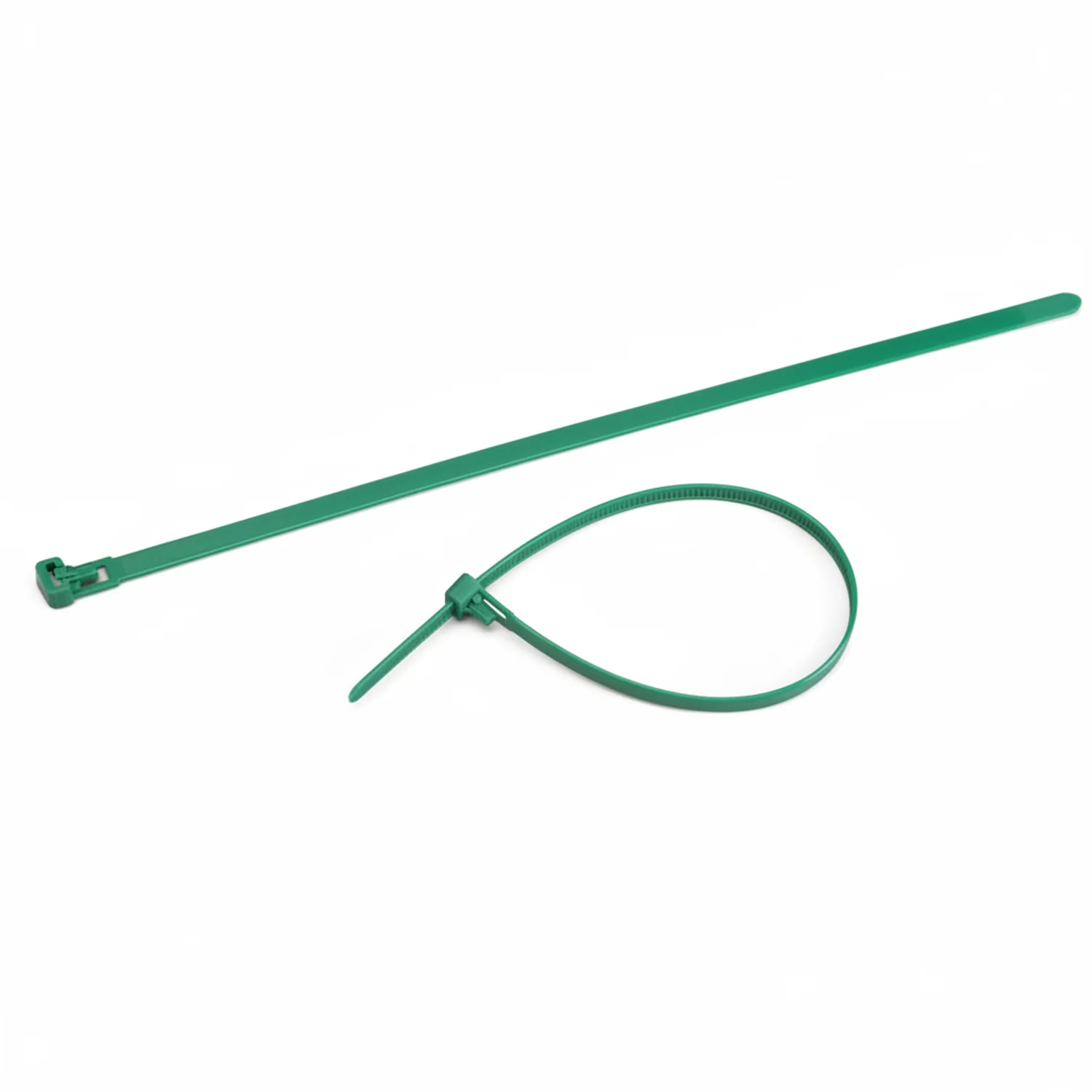 12" 50lb Green Releasable Cable Tie 25/bag