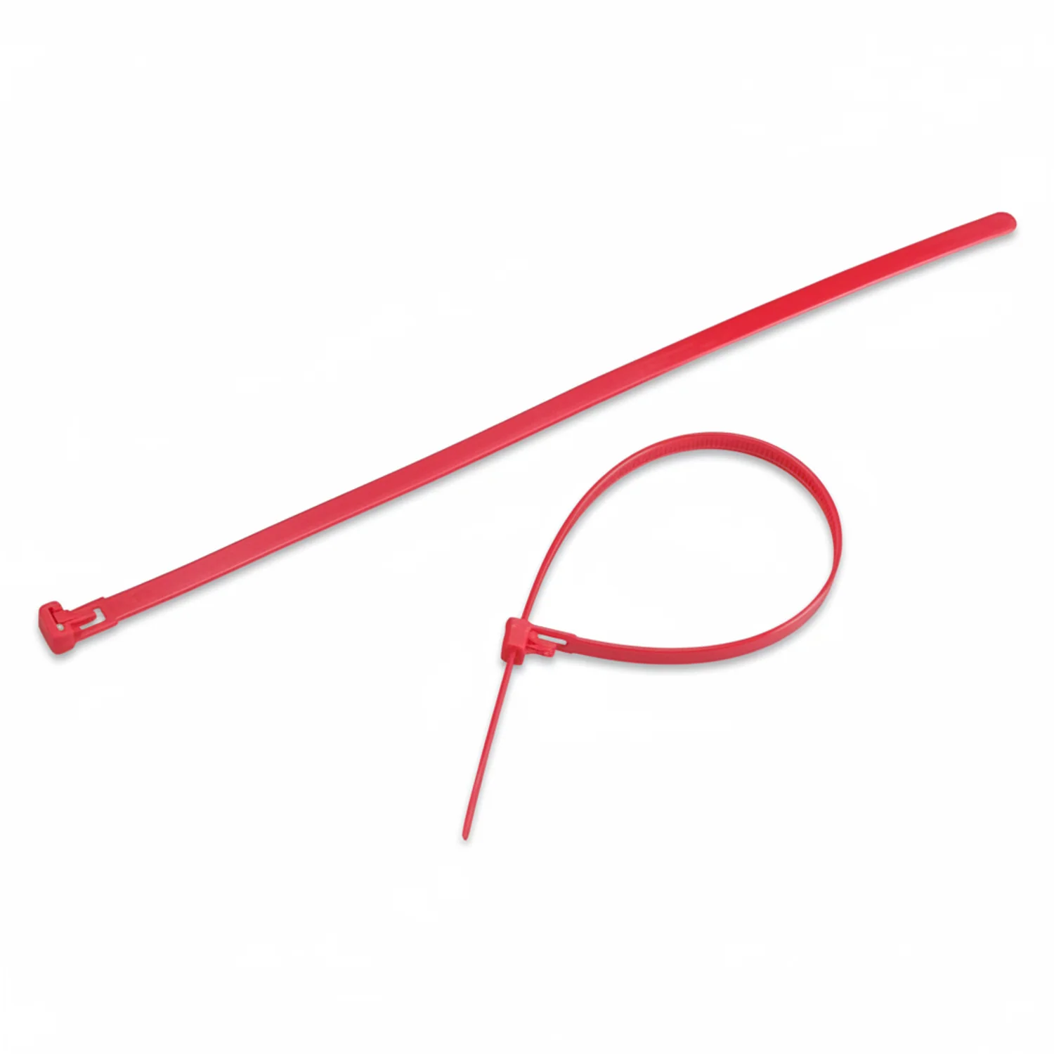 12" 50lb Red Releasable Cable Tie 25/bag