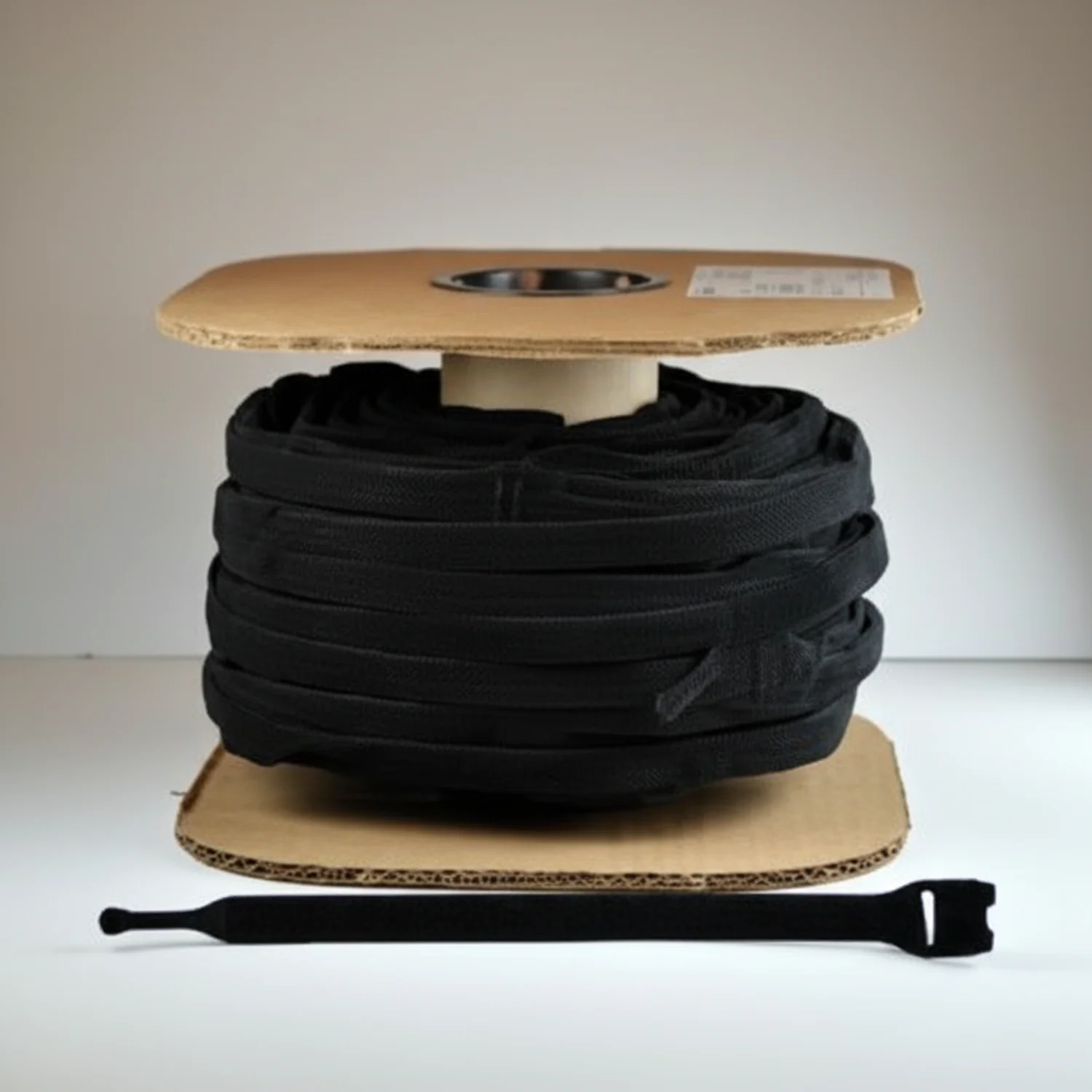 12" x 3/4" Velcro® Brand One Wrap® Straps Black UL Rated 600/Spool - Image 3