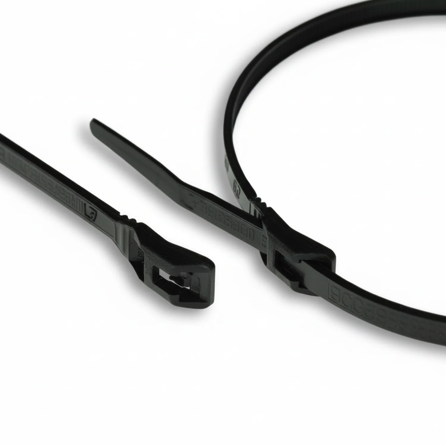 14" 120lb Black Low Profile/In-Line Cable Ties / Zip Ties 100/bag Part #LP14-120-0C - Image 3