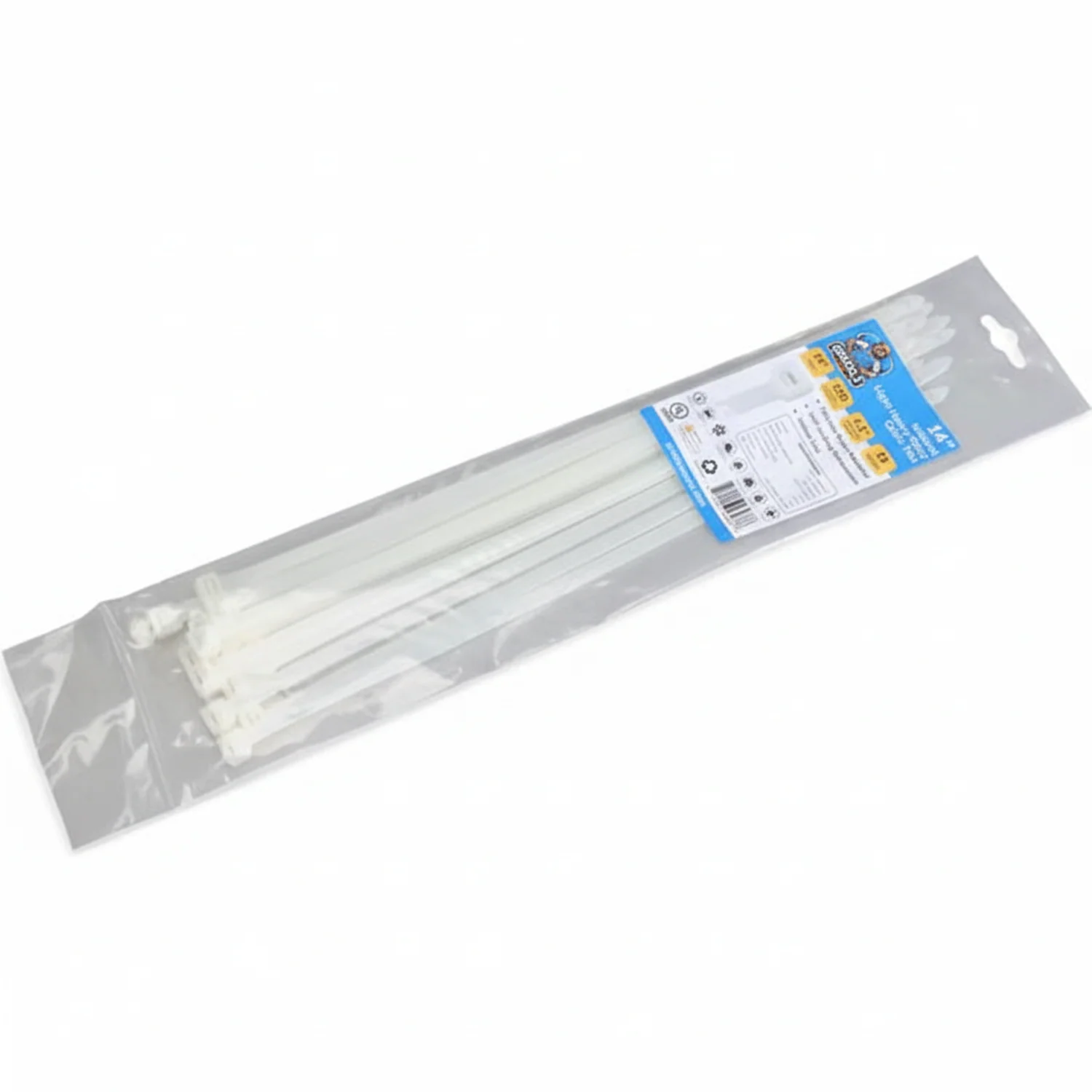 14" 120lb Natural Cable Tie 15/bag - Image 2