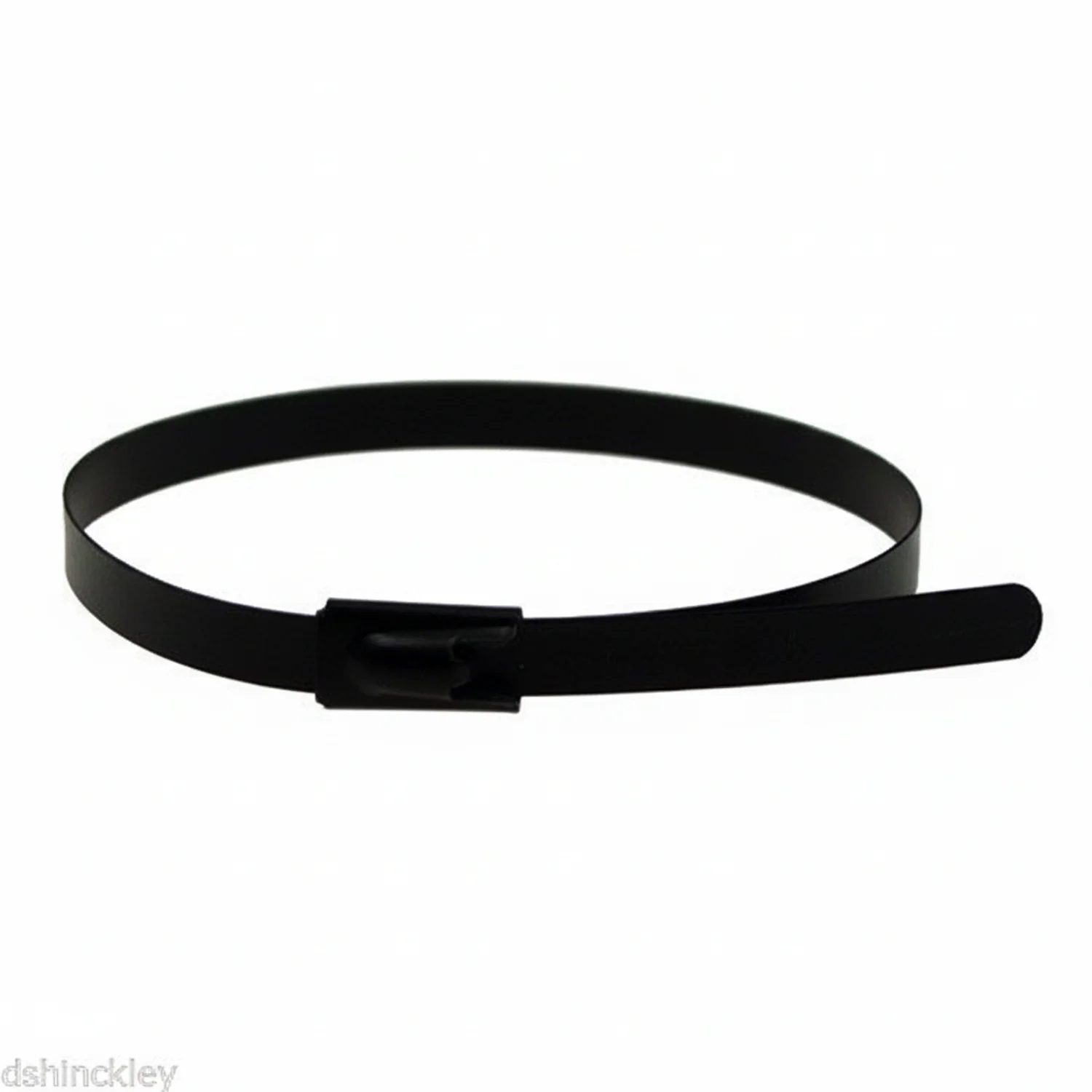 14" 150lb - Black Polyester Coated 316 Stainless Steel Cable Ties / Zip Ties Part #SSPCoated14-LD 100/bag - Image 2