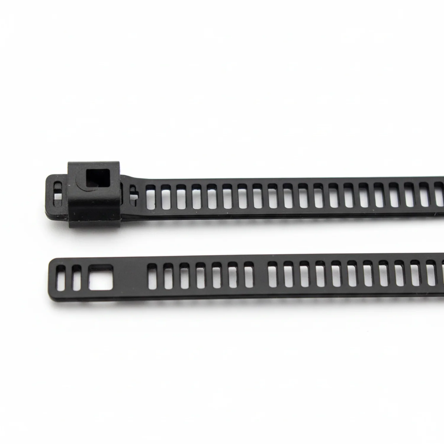 14" 150lb Black Polyester Coated 316 Stainless Steel Ladder Cable Ties / Zip Ties 100/bag Part #SSPC14-LD-Ladder-C
