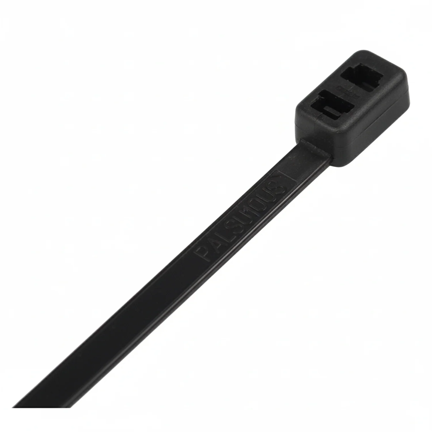 14" 50lb Black Double Loop Cable Ties / Zip Ties 100/bag Part #DL14-50-0C - Image 4