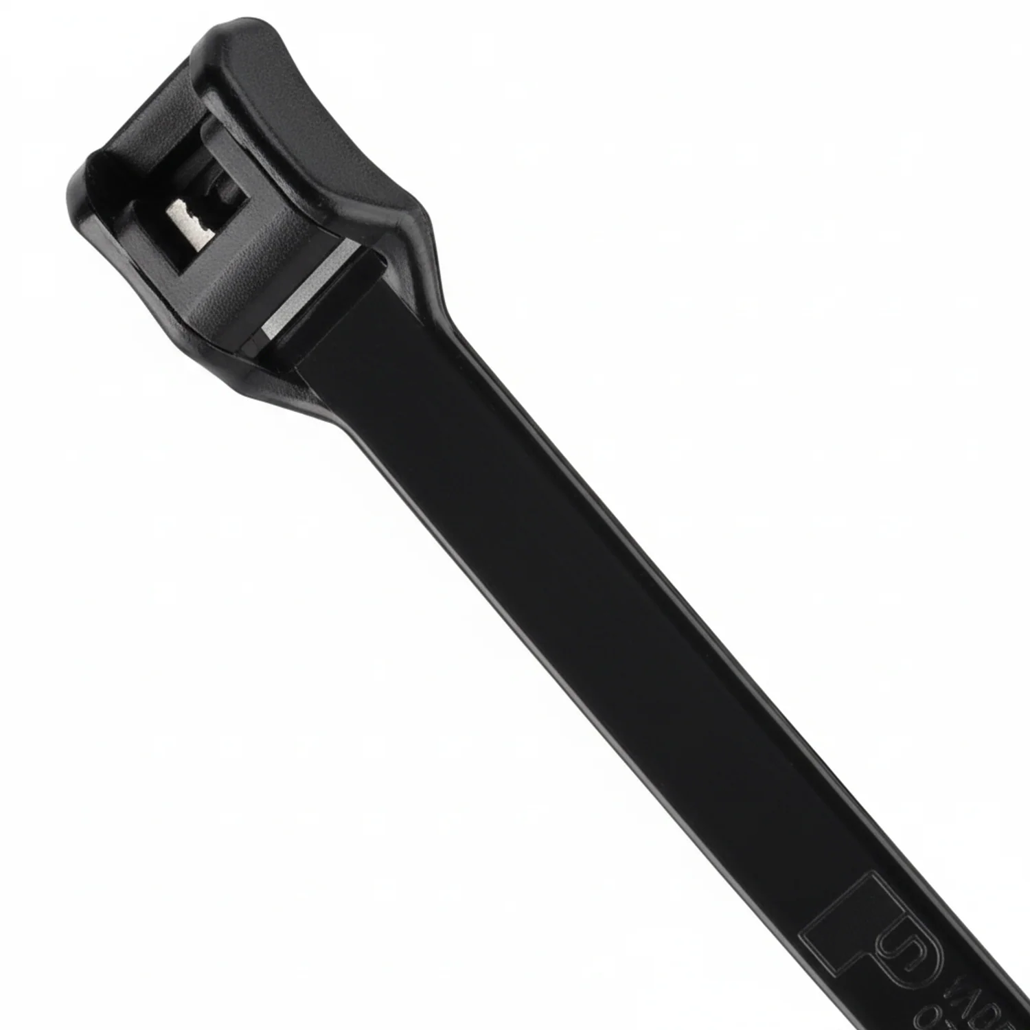 14" 50lb Black Low Profile/In-Line Cable Ties / Zip Ties 100/bag Part #LP14-50-0C - Image 4