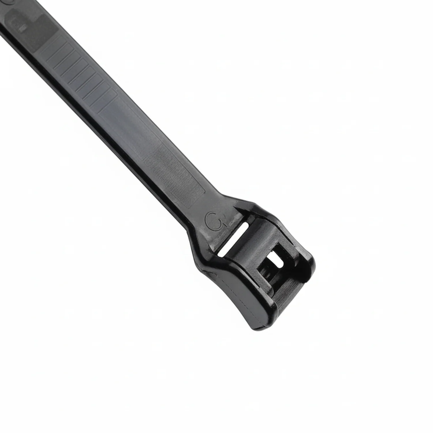 14" 50lb Black Low Profile/In-Line Cable Ties / Zip Ties 100/bag Part #LP14-50-0C - Image 6