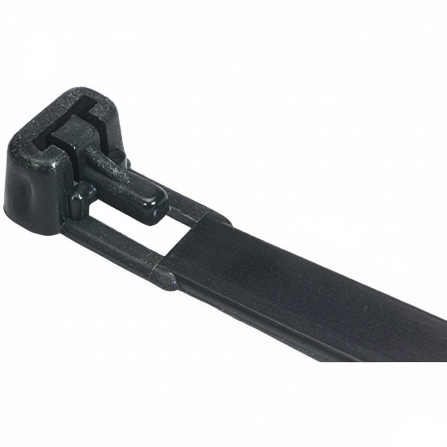 14" 50lb Black Trigger Releasable Cable Ties / Zip Ties 100/bag Part #RT14-50-0C-.30 - Image 3