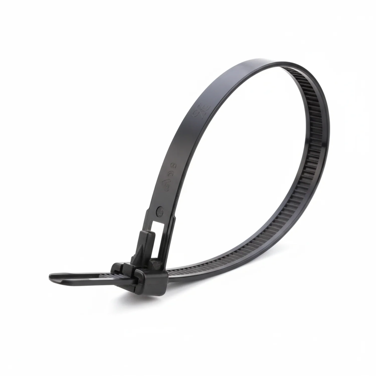 14" 50lb Black Trigger Releasable Cable Ties / Zip Ties 100/bag Part #RT14-50-0C-.30 - Image 7