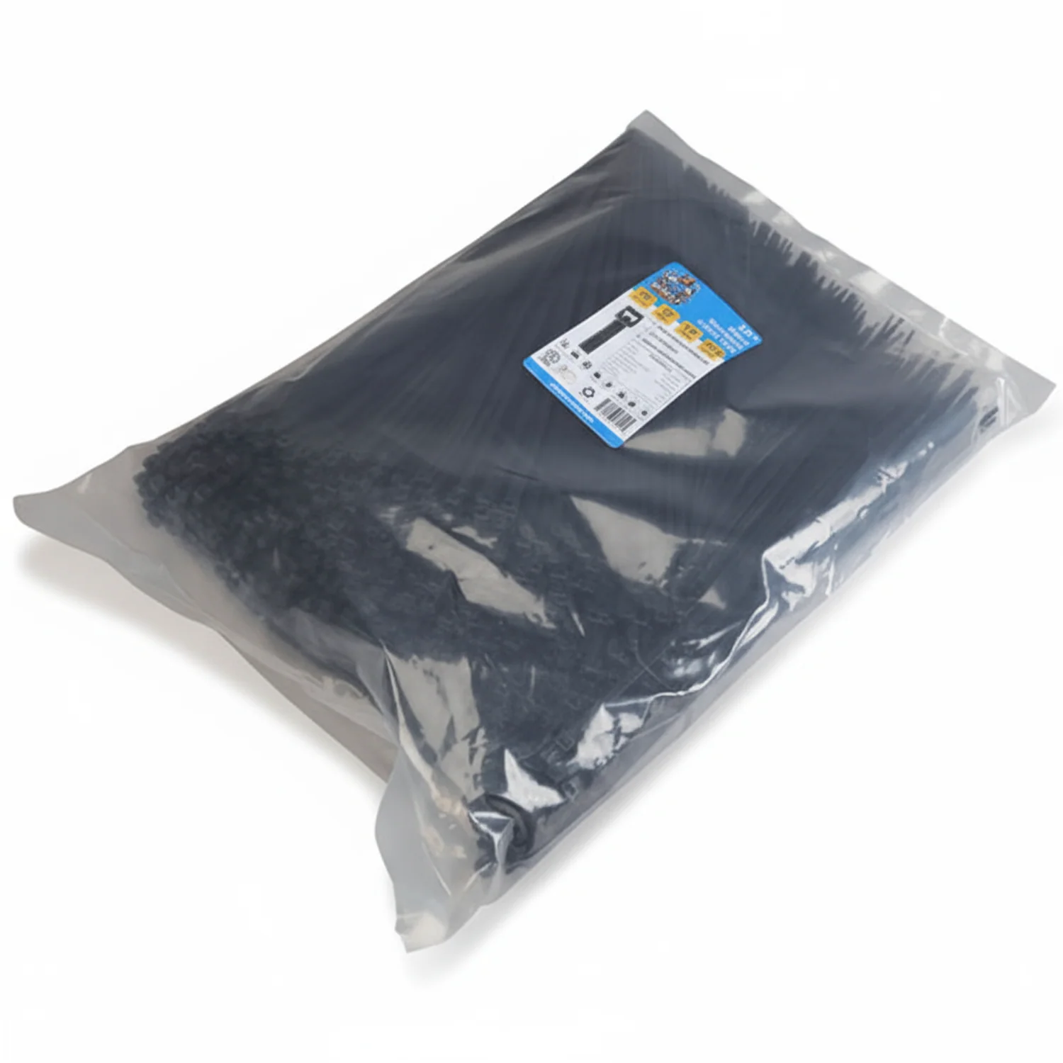 14" 50lb BlackUV Cable Tie 1000/bag - Image 2