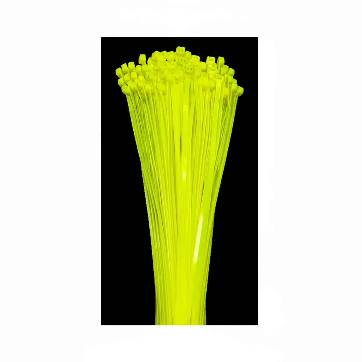 14" 50lb Fluorescent Green Cable Ties / Zip Ties 100/bag Part # C14-50-Flo Green - Image 3