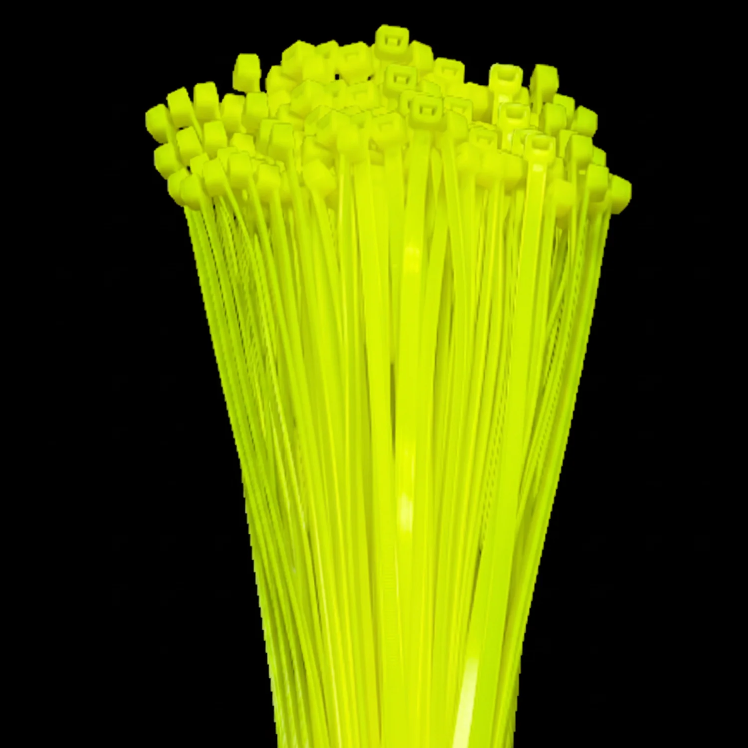 14" 50lb Fluorescent Green Cable Ties / Zip Ties 100/bag Part # C14-50-Flo Green - Image 4